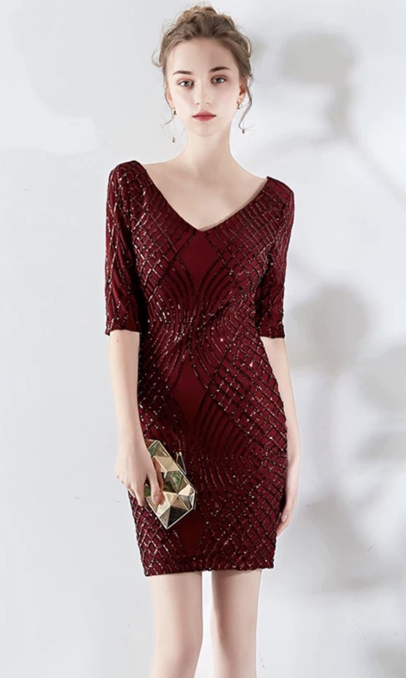 Solid color Evening dress(Short) NO.7