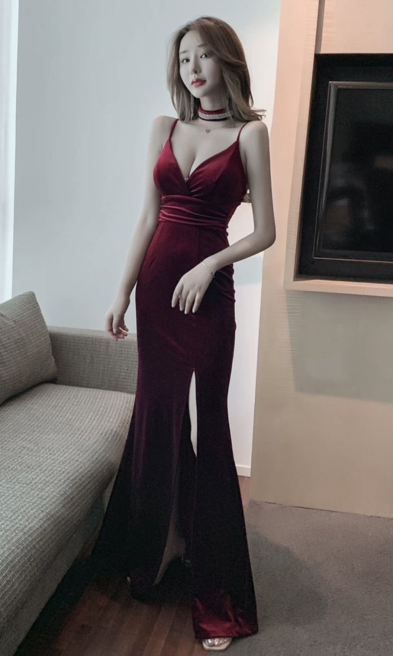 Pleuche Evening dress NO.3
